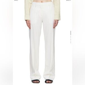Jacquemus Camargue white straight leg pants